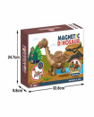 Scene of long necked dragon assembled by magnetic force